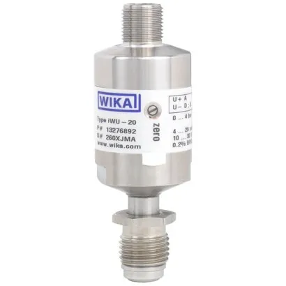 Wika Ultra High Purity Transducer, IWU-20, Iwu-25, IWU-26, For Hazardous Areas, Ex ia IIC